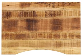 370186 vidaXL Плот за бюро с извивка 100x60x2,5 см грубо мангово дърво масив