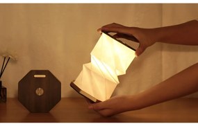 Кафява светлинна декорация с USB ø 12 cm Twist Hexagon – Gingko