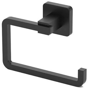 Поставка за тоалетна хартия TEKNO TEL TR MG 394B, 15х6х9 см, Закрепване с дюбел, Матово черно