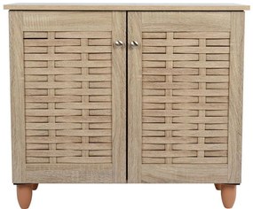 Шкаф за обувки Warren 2D-Естествен дървесен