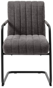 Тъмносив трапезен стол Trout – Unique Furniture