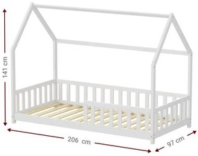 Детско легло Davie-бял-90x200