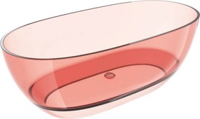 Mexen Pure корал самостоятелна прозрачна вана 170 x 80 см, хром запушалка - 58071708004