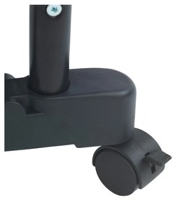 Метална телескопична подвижна закачалка за дрехи All In Black - Wenko