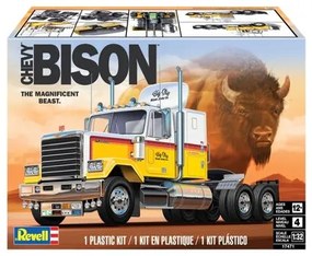 Сглобяем модел, Revell, Chevy Bison Semi Truck, 70 части