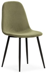 Зелени тапицирани трапезни столове в комплект 4 бр. Minka – Marckeric