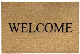 Horecano - Изтривалка 60x90cm бежова с надпис "WELCOME" (CR-4748B)