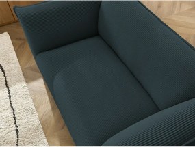 Тъмносин диван от рипсено кадифе 170 cm Giorgia – Bobochic Paris