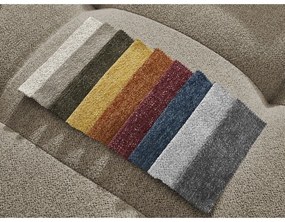 Бежов шенилов сгъваем/с място за съхранение ъглов диван (десен ъгъл) Roxelane – Bobochic Paris