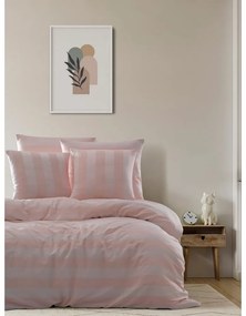 Светлорозово двойно спално бельо от дамаск 200x200 cm Max Yollu – Mijolnir