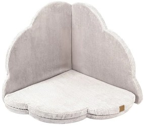 Детско килимче за игра в цвят слонова кост 160x160 cm – Meowbaby