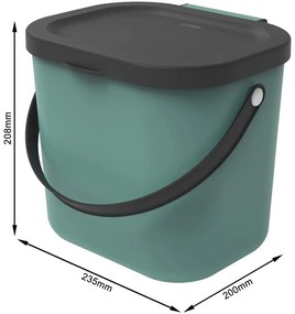 Зелен контейнер за компостируеми отпадъци 6 л Albula - Rotho