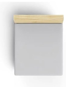 Сив еластичен памучен чаршаф 140x190 cm – Mijolnir