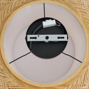 Japandi таванна лампа бамбук с бял интериор - Liva