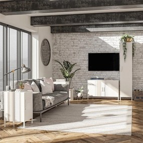 Бял метален шкаф 100x64 cm Mission District - Støraa