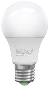 LED Крушка ECOLINE A60 E27/10W/230V 6500K - Brilagi