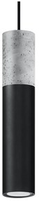 Черно-сиво висящо осветително тяло Edo - Sollux