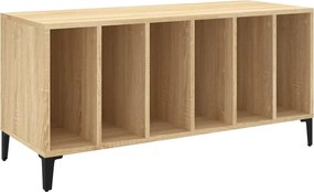 831984 vidaXL Шкаф за винилови плочи сонома дъб 100x38x48 см инженерно дърво