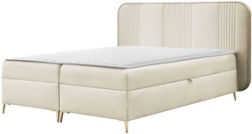 Облечено легло Fandy-Бежово светло-180 x 200