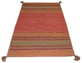 Оранжев памучен килим , 120 x 180 cm Antique Kilim - Webtappeti