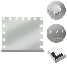 LED козметично огледало с регулируемо осветление - 58 x 46 cm