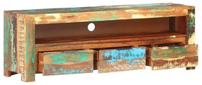 320208 vidaXL ТВ шкаф, 119x30x41 см, регенерирано масивно дърво