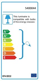 Черна стенна лампа Lea - White Label