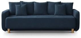 Тъмносин разтегателен диван с място за съхранение 231 cm Elen – Micadoni