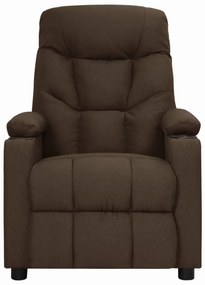 339087 vidaXL Наклоняем стол, тъмнокафяв, текстил