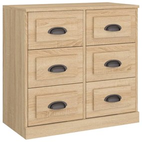 816435 vidaXL Сайдборд, дъб сонома, 70x35,5x67,5 см, инженерно дърво
