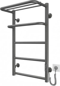 Стълбовиден радиатор за баня HOTEL 75W/230V 66x42 cm, неръждаема стомана/антрацит, дясно изпълнение