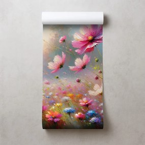 Тапет – Цветни полски цветя в разцвет