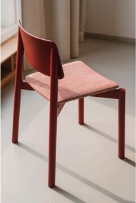 Червен трапезен стол за подреждане Wem – noo.ma