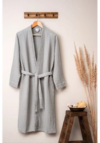 Сива муселинова хавлия размер S/M Kimono – Foutastic
