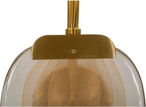 Стъклена стенна лампа в златист цвят Softy – Mauro Ferretti