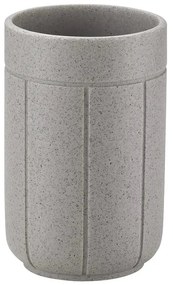 Светлосива чаша за четки за зъби от полиресин Kua – Blomus