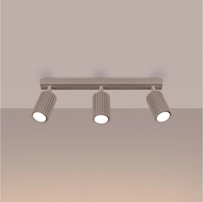 Brilagi - LED точково осветително тяло CRESTO 3xGU10/10W/230V таупе