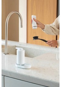 Комплект 2 бр дозатори Brabantia SinkStyle 1008505, Подходящи за препарати за ръце и съдове, 200 мл, Минерализирано покритие, Бял