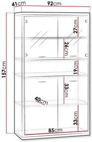 Витрина Mediolan AT05-Natural