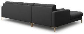 Тъмносив ъглов диван (ляв ъгъл) Bali – Cosmopolitan Design