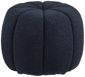 Тъмносиня табуретка от прежда с примки от букле Paisley – House Nordic