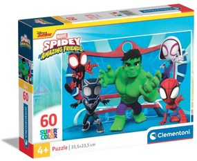 Clementoni - Пъзел Spidеy and His Amazing Friends 60 части 26595
