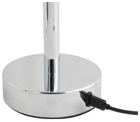 LED настолна лампа в сребристо с метален абажур (височина 24,5 cm) James – Leitmotiv