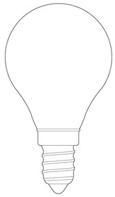 Топла LED крушка с възможност за димиране E14, 3 W Porcelain I - tala