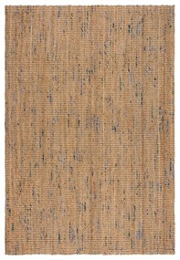 Синьо-естествен ръчно изработен ютен килим 160x230 cm Jute Boucle Blue – Flair Rugs
