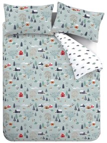 Двойно фланелено спално бельо 200x200 cm Winter Scene – Bianca