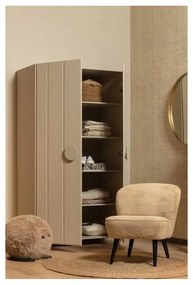 Кремав гардероб от бор 110x200 cm Noah - WOOOD