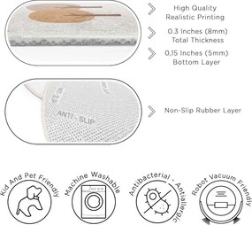 Бежов детски килим подходящ за пране ø100 cm Tractor World – Mila Home