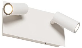 Модерна външна стенна лампа бяла с LED 2-светлина IP54 - Simon