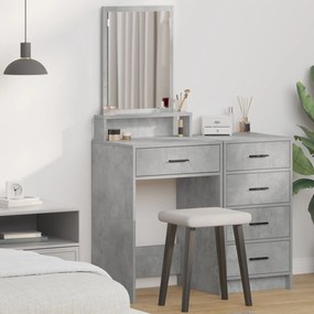 Sonata H Тоалетка с чекмеджета с цвят сиво бетон, размер 50x41x140 см